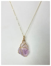 Load image into Gallery viewer, Amethyst Pendant Necklace (Gold)