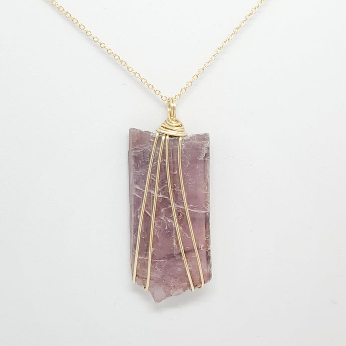 Mica Pendant Necklace (Gold)