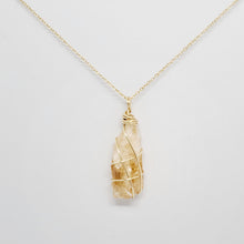 Load image into Gallery viewer, Citrine Pendant Necklace (Gold)