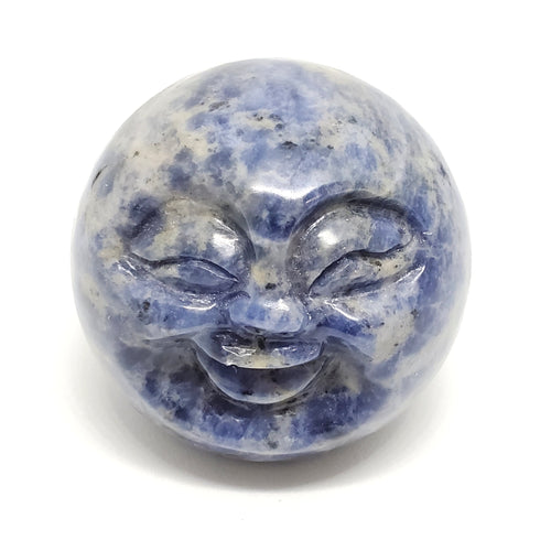 Sodalite Crystal Moon Face