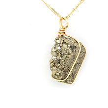 Load image into Gallery viewer, Pyrite Pendant Necklace (Gold)