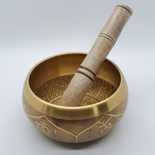 Load image into Gallery viewer, Tibetan Carved Sound Bowl (Buddha)