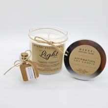 Load image into Gallery viewer, Chakra Necklace + Bracelet Candle Set (Crown Chakra - Light)
